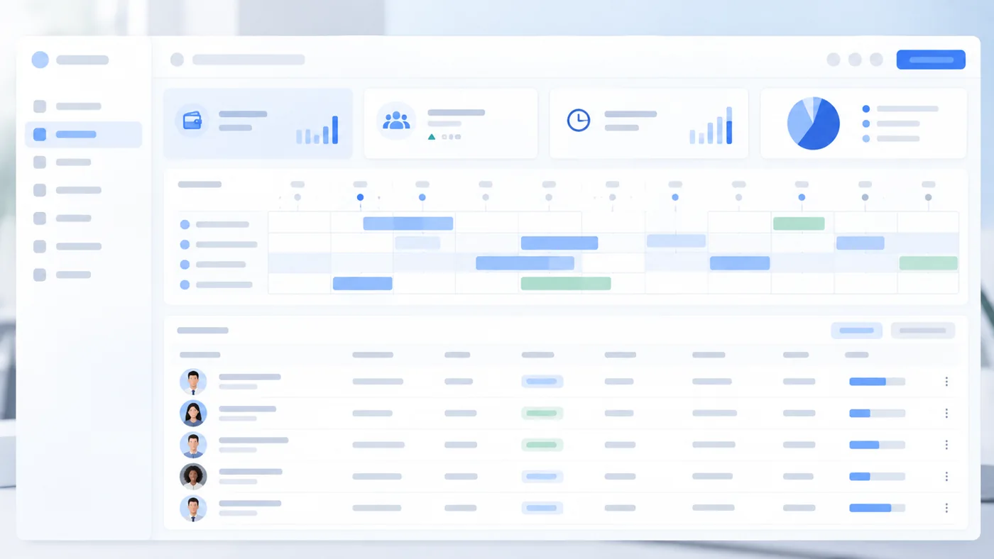 Payroll Dashboard Concept — illustrative visual