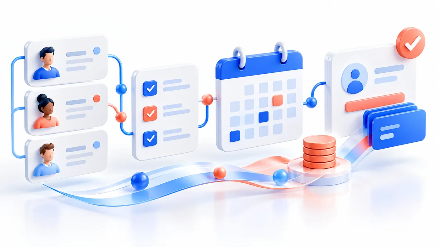 Payroll Workflow Illustration — illustrative visual